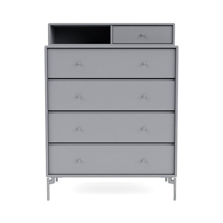 [product_category]-Montana Keep Chest Of Drawers With Legs, Graphic/Matt Chrome-Montana Furniture-5714322260510-0000KEEP-100-01-MON-2