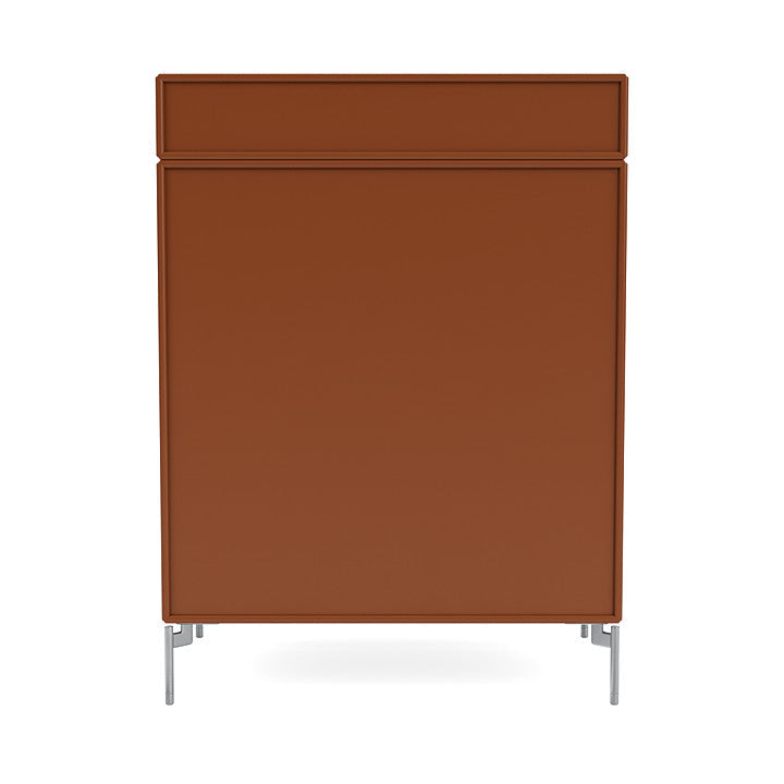 [product_category]-Montana Keep Chest Of Drawers With Legs, Hazelnut/Matt Chrome-Montana Furniture-5714322261555-0000KEEP-146-01-MON-4