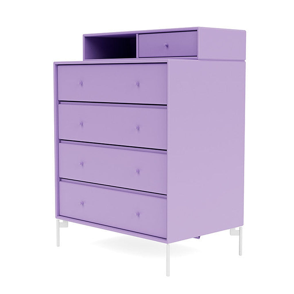 [product_category]-Montana Keep Chest Of Drawers With Legs, Iris/Snow White-Montana Furniture-5714322262927-0000KEEP-164-02-MON-1