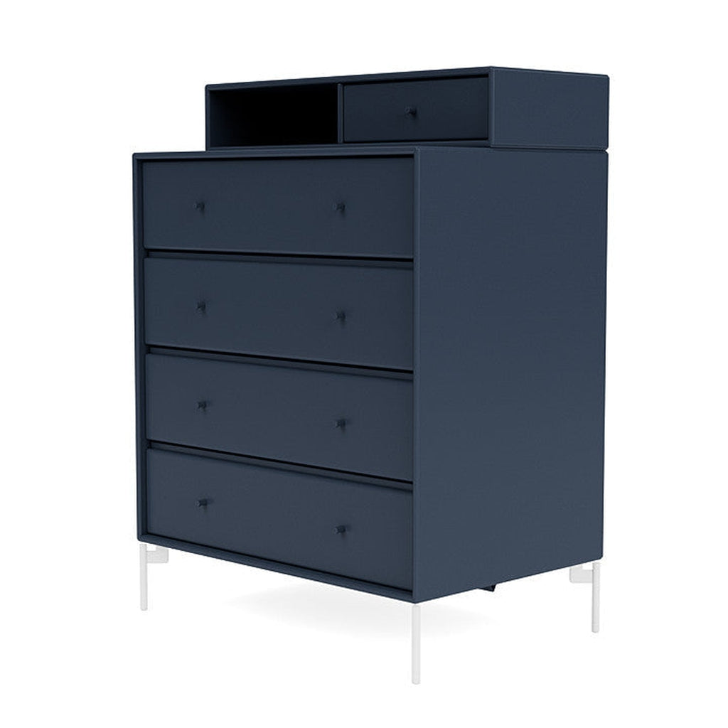 [product_category]-Montana Keep Chest Of Drawers With Legs, Juniper/Snow White-Montana Furniture-5714322260923-0000KEEP-138-02-MON-1