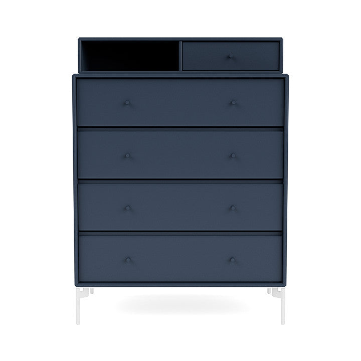 [product_category]-Montana Keep Chest Of Drawers With Legs, Juniper/Snow White-Montana Furniture-5714322260923-0000KEEP-138-02-MON-2