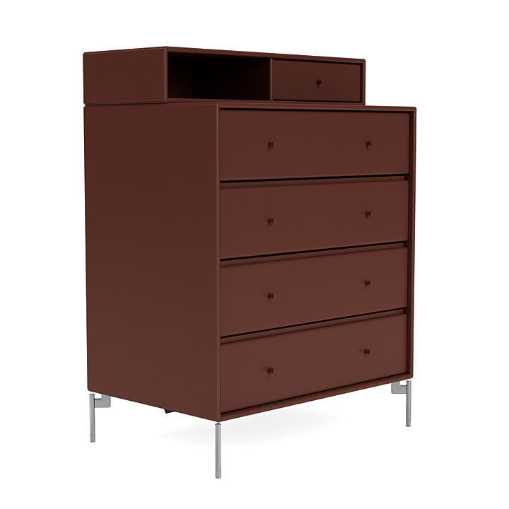 [product_category]-Montana Keep Chest Of Drawers With Legs, Masala/Matt Chrome-Montana Furniture-5714322262194-0000KEEP-155-01-MON-3