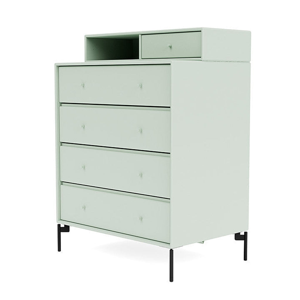 [product_category]-Montana Keep Chest Of Drawers With Legs, Mist/Black-Montana Furniture-5714322262699-0000KEEP-161-03-MON-1