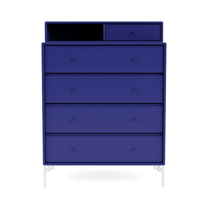 [product_category]-Montana Keep Chest Of Drawers With Legs, Monarch Blue/Snow White-Montana Furniture-5714322260688-0000KEEP-135-02-MON-2