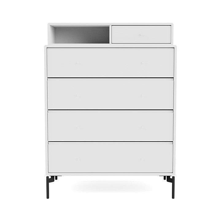 [product_category]-Montana Keep Chest Of Drawers With Legs, New White/Black-Montana Furniture-5714322260619-0000KEEP-101-03-MON-2