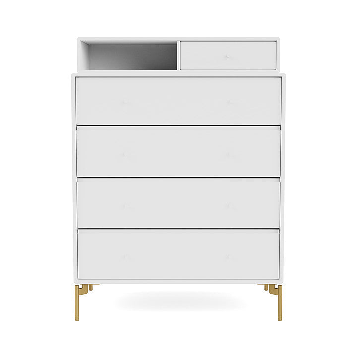 [product_category]-Montana Keep Chest Of Drawers With Legs, New White/Brass-Montana Furniture-5714322260664-0000KEEP-101-09-MON-2