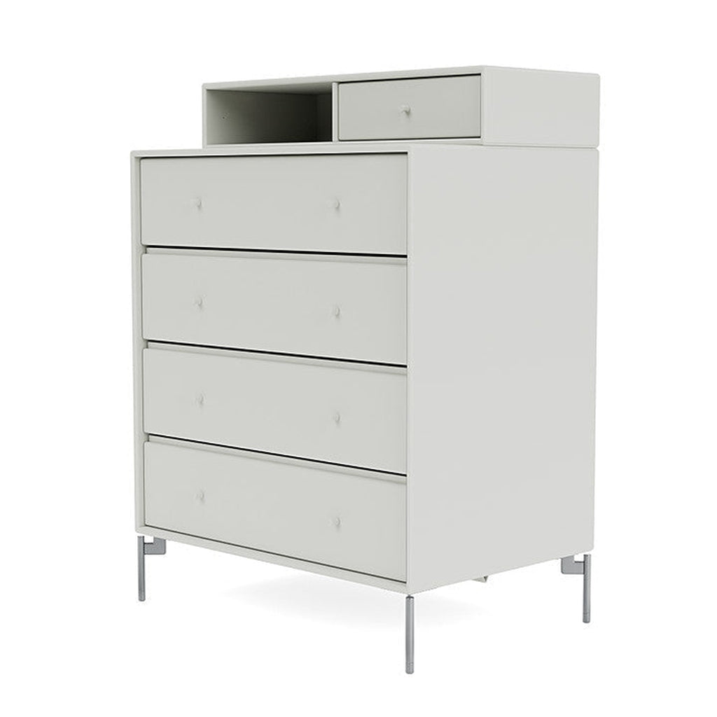 [product_category]-Montana Keep Chest Of Drawers With Legs, Nordic/Matt Chrome-Montana Furniture-5714322260435-0000KEEP-09-01-MON-1