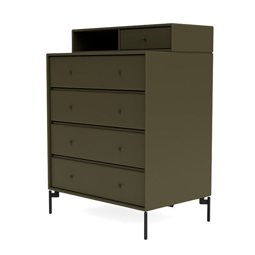[product_category]-Montana Keep Chest Of Drawers With Legs, Oregano/Black-Montana Furniture-5714322261012-0000KEEP-139-03-MON-1
