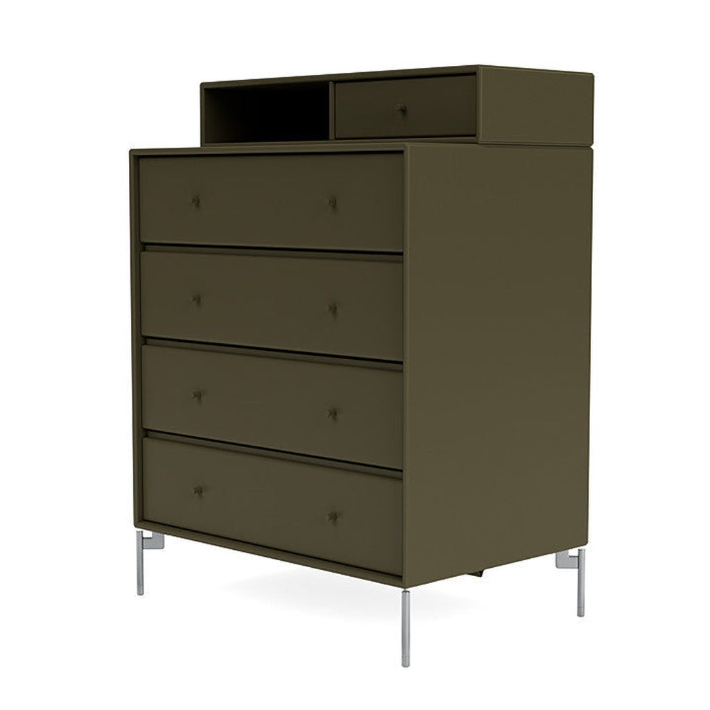 [product_category]-Montana Keep Chest Of Drawers With Legs, Oregano/Matt Chrome-Montana Furniture-5714322260992-0000KEEP-139-01-MON-1
