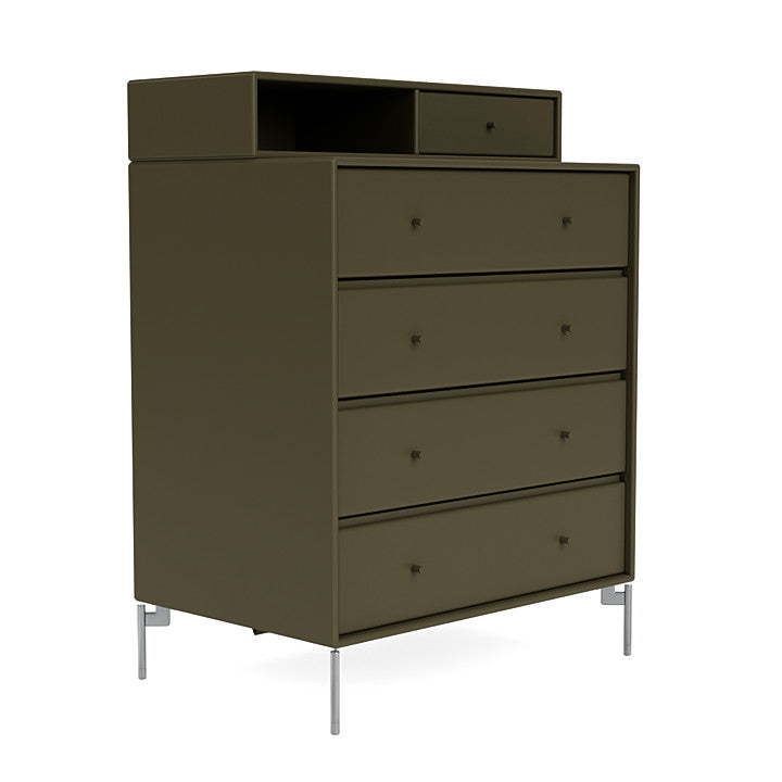 [product_category]-Montana Keep Chest Of Drawers With Legs, Oregano/Matt Chrome-Montana Furniture-5714322260992-0000KEEP-139-01-MON-3