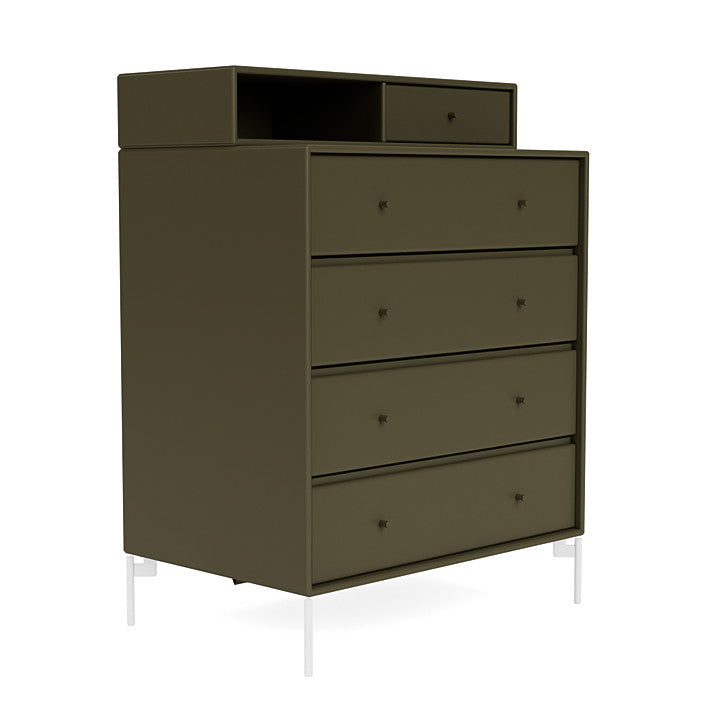 [product_category]-Montana Keep Chest Of Drawers With Legs, Oregano/Snow White-Montana Furniture-5714322261005-0000KEEP-139-02-MON-3