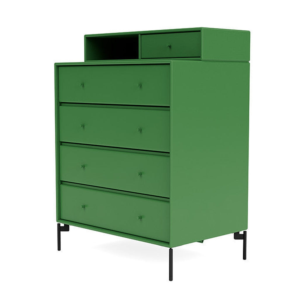 [product_category]-Montana Keep Chest Of Drawers With Legs, Parsley/Black-Montana Furniture-5714322262057-0000KEEP-152-03-MON-1