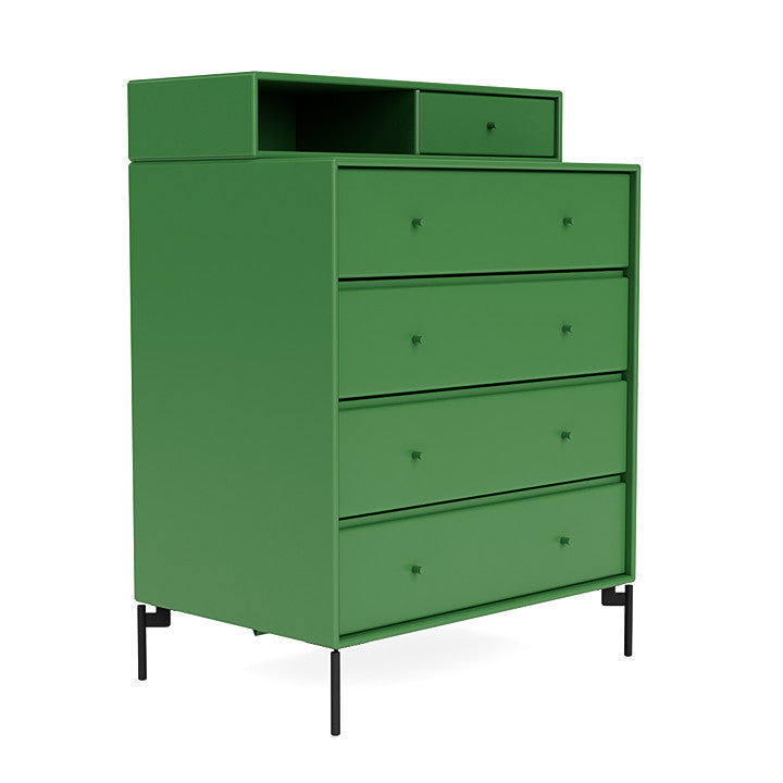 [product_category]-Montana Keep Chest Of Drawers With Legs, Parsley/Black-Montana Furniture-5714322262057-0000KEEP-152-03-MON-3