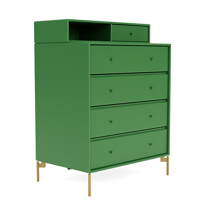 [product_category]-Montana Keep Chest Of Drawers With Legs, Parsley/Brass-Montana Furniture-5714322262101-0000KEEP-152-09-MON-3
