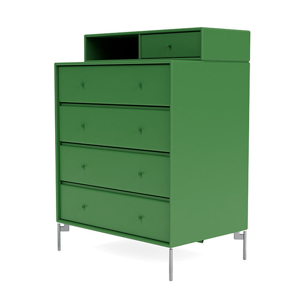 [product_category]-Montana Keep Chest Of Drawers With Legs, Parsley/Matt Chrome-Montana Furniture-5714322262033-0000KEEP-152-01-MON-1