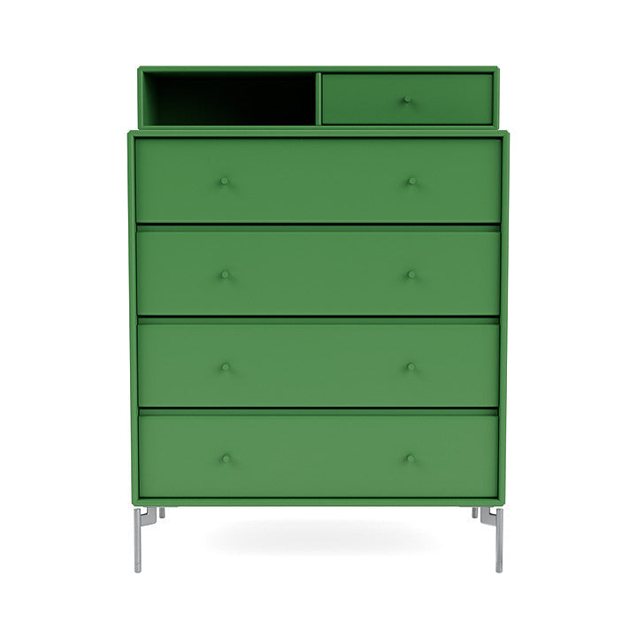 [product_category]-Montana Keep Chest Of Drawers With Legs, Parsley/Matt Chrome-Montana Furniture-5714322262033-0000KEEP-152-01-MON-2