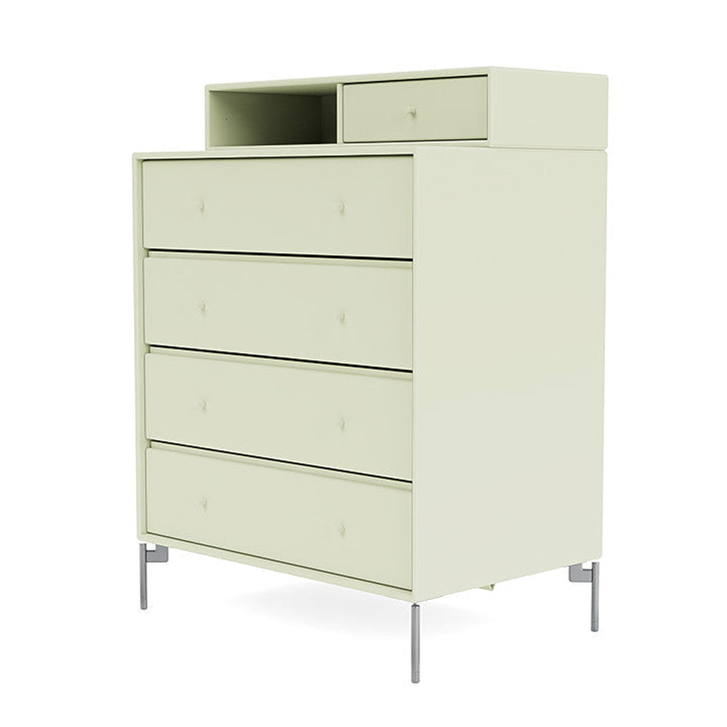 [product_category]-Montana Keep Chest Of Drawers With Legs, Pomelo/Matt Chrome-Montana Furniture-5714322261074-0000KEEP-140-01-MON-1