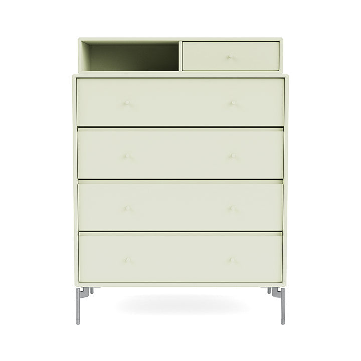 [product_category]-Montana Keep Chest Of Drawers With Legs, Pomelo/Matt Chrome-Montana Furniture-5714322261074-0000KEEP-140-01-MON-2
