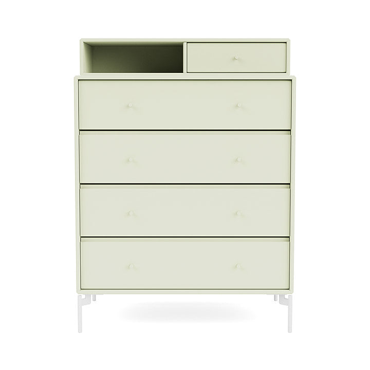 [product_category]-Montana Keep Chest Of Drawers With Legs, Pomelo/Snow White-Montana Furniture-5714322261081-0000KEEP-140-02-MON-2