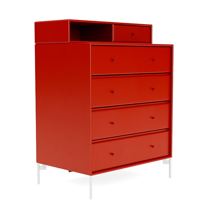 [product_category]-Montana Keep Chest Of Drawers With Legs, Rosehip/Snow White-Montana Furniture-5714322261487-0000KEEP-145-02-MON-3