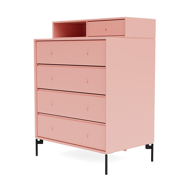 [product_category]-Montana Keep Chest Of Drawers With Legs, Ruby/Black-Montana Furniture-5715288346386-0000KEEP-167-03-MON-1