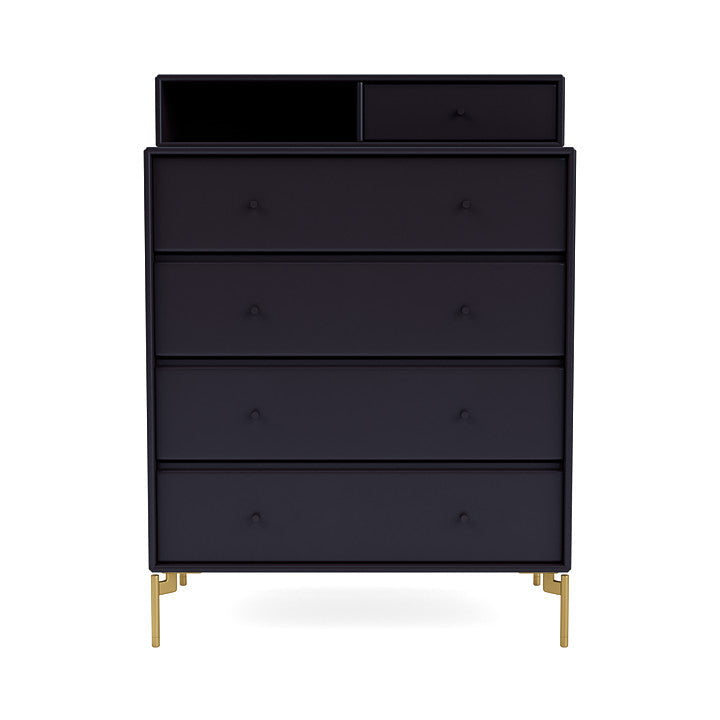 [product_category]-Montana Keep Chest Of Drawers With Legs, Shadow/Brass-Montana Furniture-5714322261708-0000KEEP-147-09-MON-2