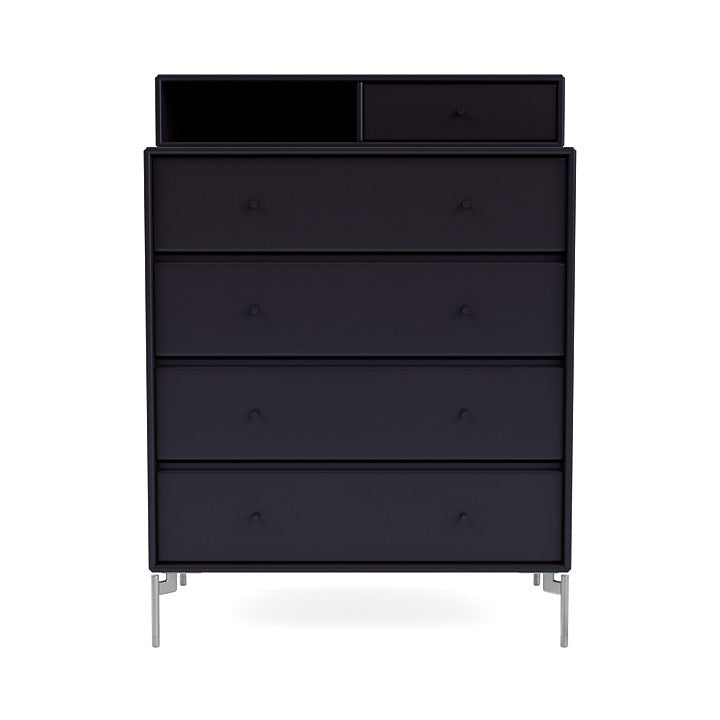 [product_category]-Montana Keep Chest Of Drawers With Legs, Shadow/Matt Chrome-Montana Furniture-5714322261630-0000KEEP-147-01-MON-2