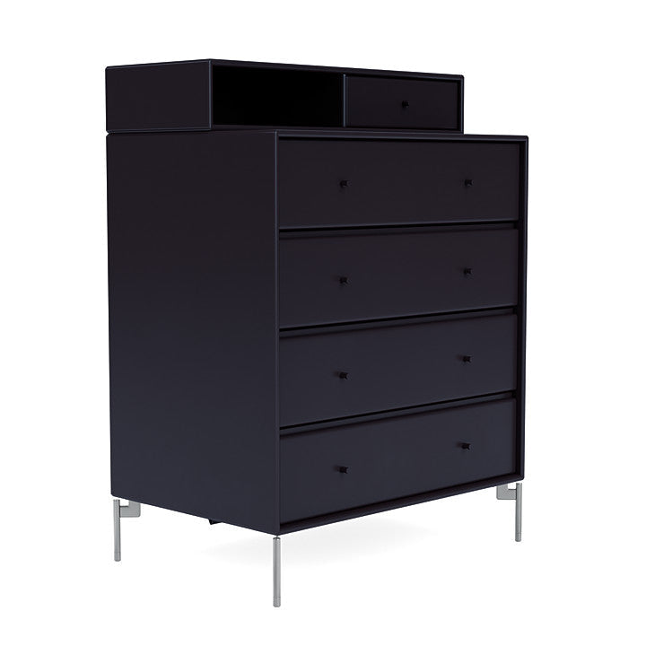 [product_category]-Montana Keep Chest Of Drawers With Legs, Shadow/Matt Chrome-Montana Furniture-5714322261630-0000KEEP-147-01-MON-3