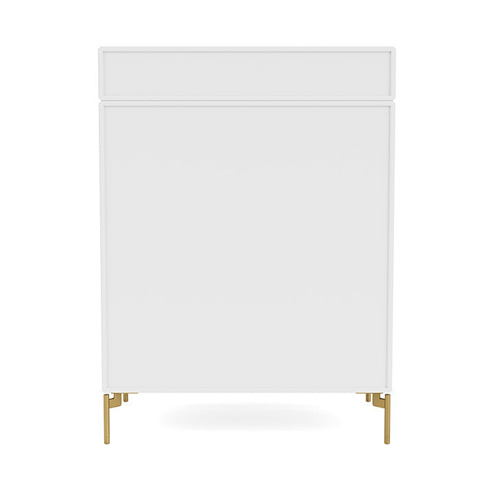 [product_category]-Montana Keep Chest Of Drawers With Legs, Snow White/Brass-Montana Furniture-5714322263306-0000KEEP-38-09-MON-4
