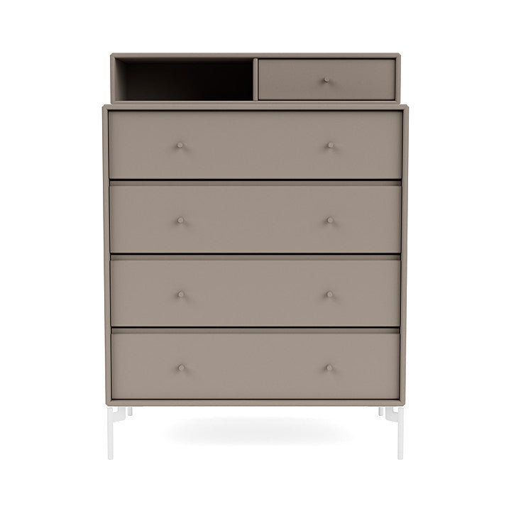 [product_category]-Montana Keep Chest Of Drawers With Legs, Truffle/Snow White-Montana Furniture-5714322261166-0000KEEP-141-02-MON-2