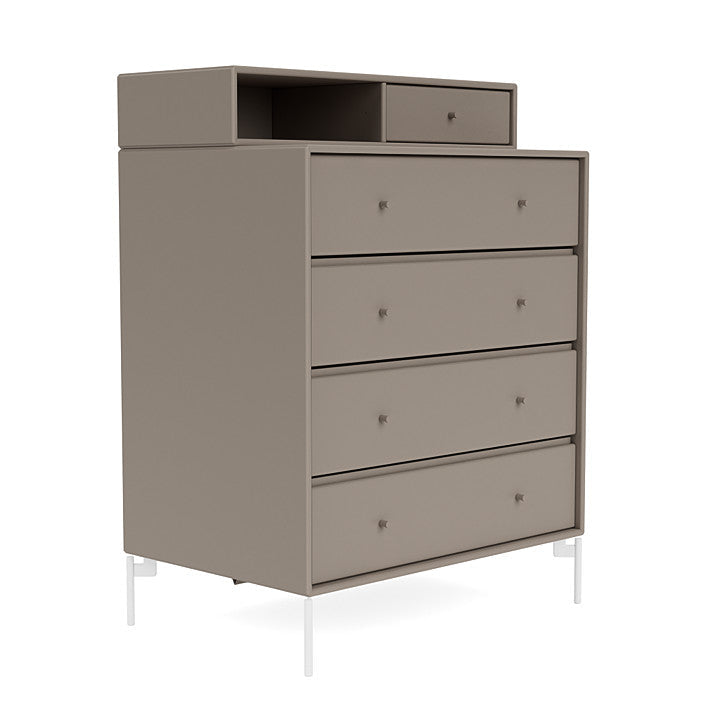 [product_category]-Montana Keep Chest Of Drawers With Legs, Truffle/Snow White-Montana Furniture-5714322261166-0000KEEP-141-02-MON-3
