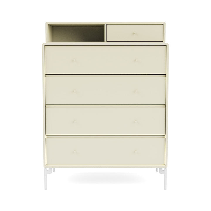 [product_category]-Montana Keep Chest Of Drawers With Legs, Vanilla/Snow White-Montana Furniture-5714322261883-0000KEEP-150-02-MON-2