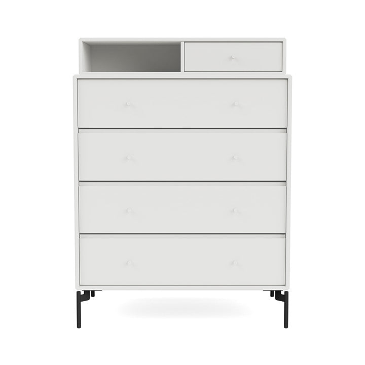 [product_category]-Montana Keep Chest Of Drawers With Legs, White/Black-Montana Furniture-5714322260138-0000KEEP-01-03-MON-2