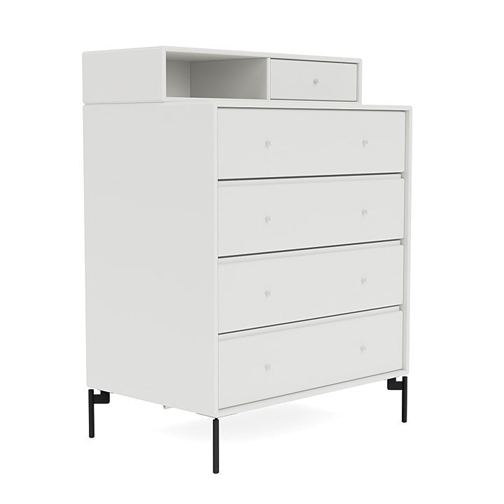 [product_category]-Montana Keep Chest Of Drawers With Legs, White/Black-Montana Furniture-5714322260138-0000KEEP-01-03-MON-3