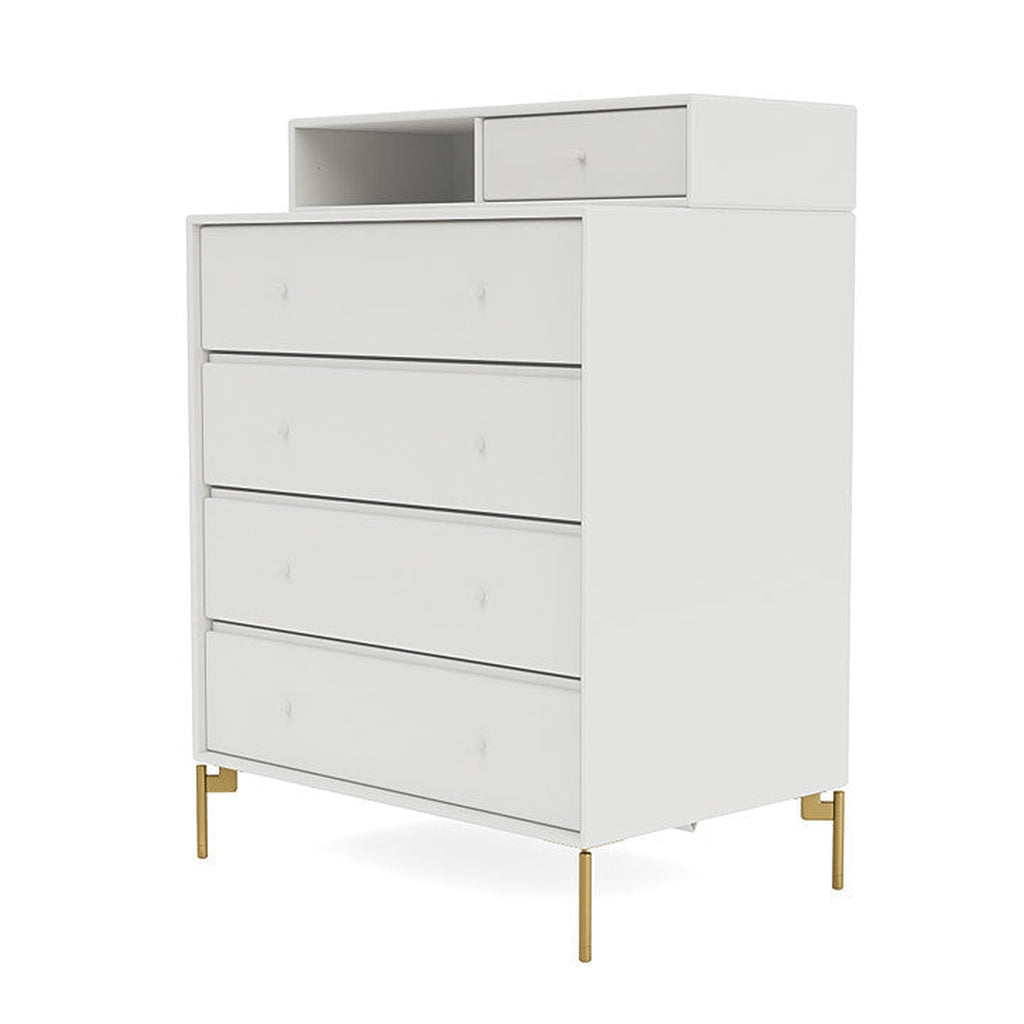 [product_category]-Montana Keep Chest Of Drawers With Legs, White/Brass-Montana Furniture-5714322260183-0000KEEP-01-09-MON-1