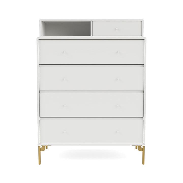 [product_category]-Montana Keep Chest Of Drawers With Legs, White/Brass-Montana Furniture-5714322260183-0000KEEP-01-09-MON-2