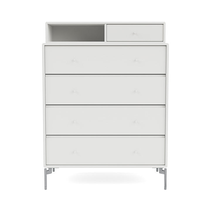 [product_category]-Montana Keep Chest Of Drawers With Legs, White/Matt Chrome-Montana Furniture-5714322260114-0000KEEP-01-01-MON-2
