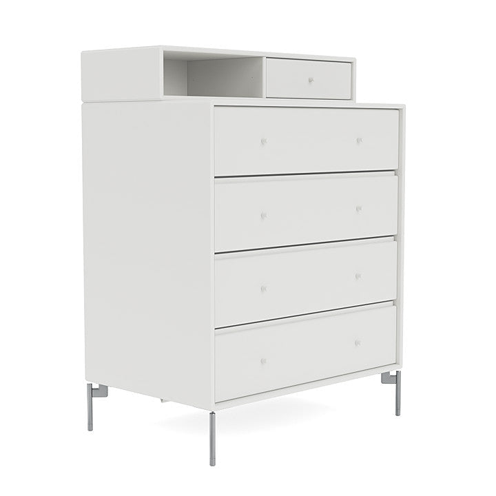 [product_category]-Montana Keep Chest Of Drawers With Legs, White/Matt Chrome-Montana Furniture-5714322260114-0000KEEP-01-01-MON-3