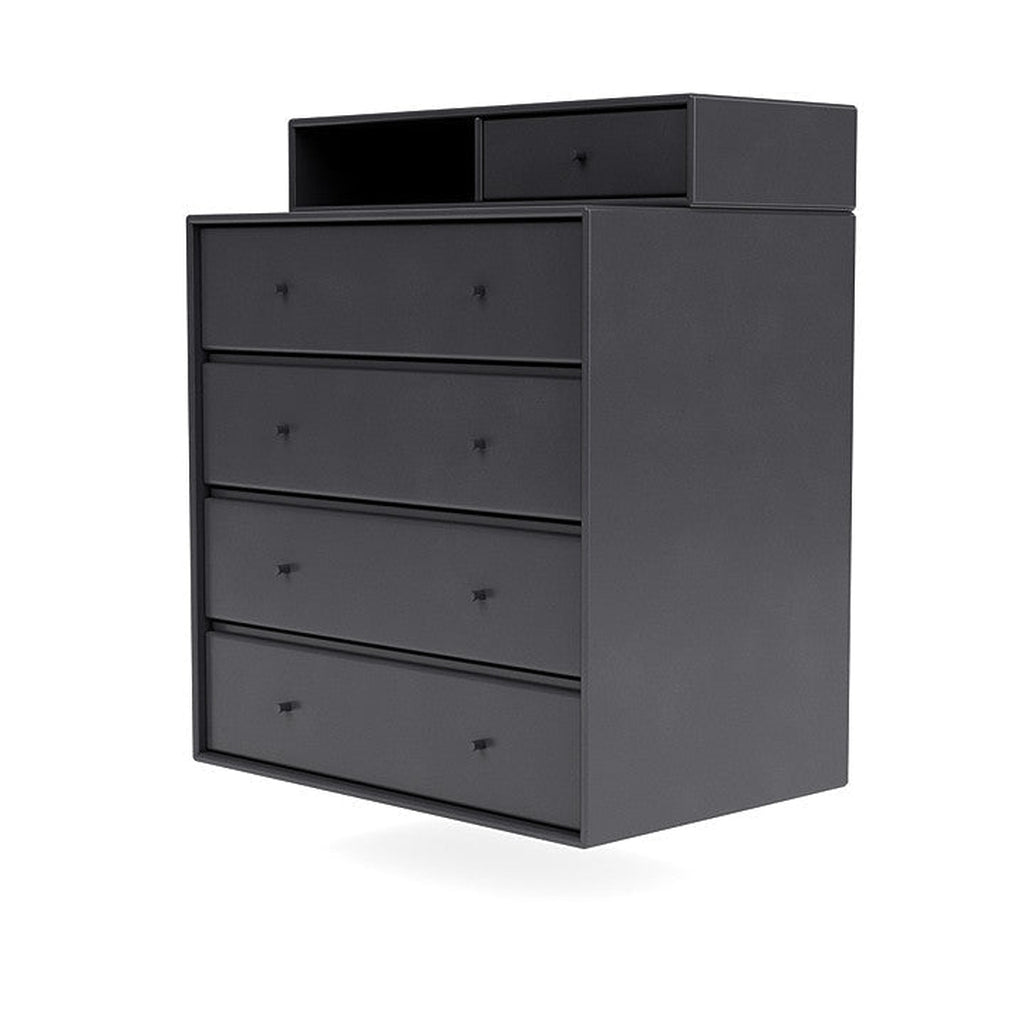 [product_category]-Montana Keep Chest Of Drawers With Suspension Rail, Carbon Black-Montana Furniture-5714322263184-0000KEEP-36-04-MON-1