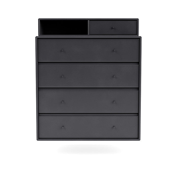 [product_category]-Montana Keep Chest Of Drawers With Suspension Rail, Carbon Black-Montana Furniture-5714322263184-0000KEEP-36-04-MON-2