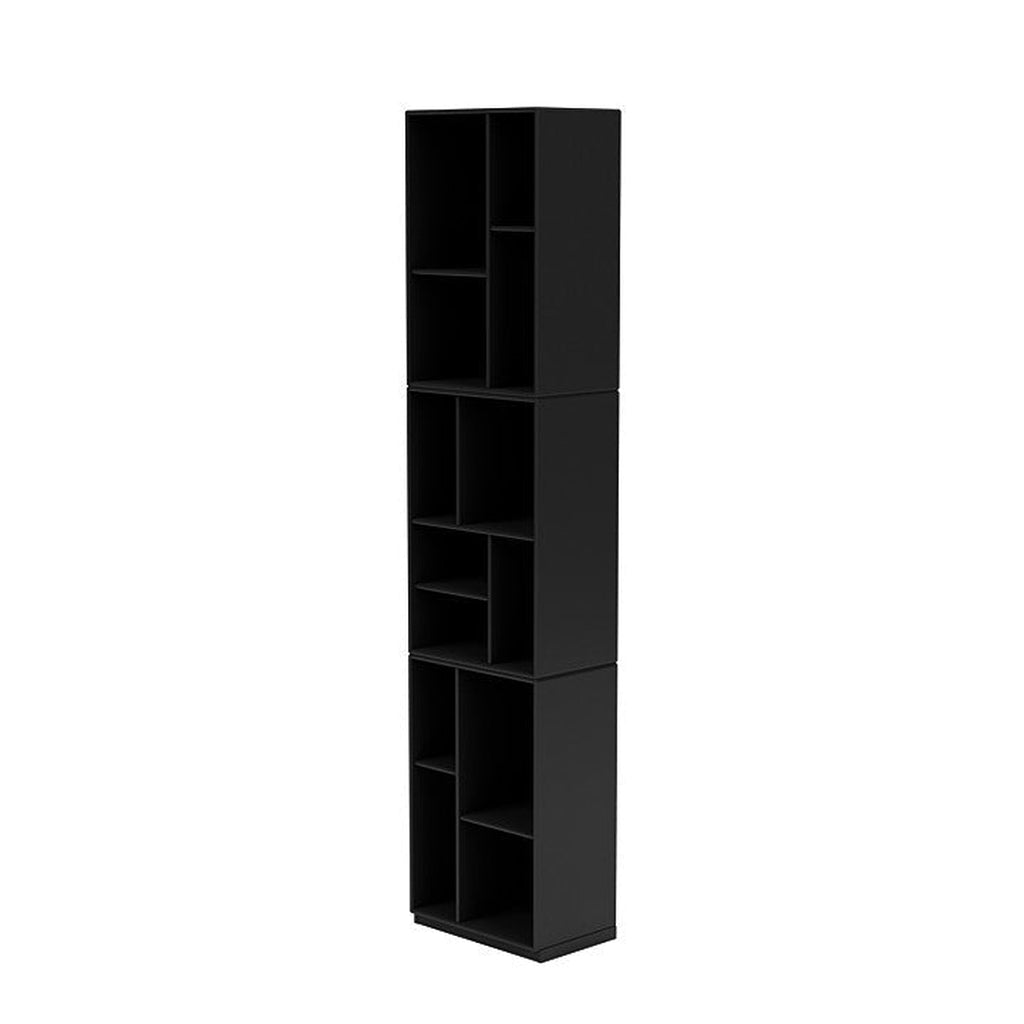 [product_category]-Montana Loom High Bookcase With 3 Cm Plinth, Black-Montana Furniture-5714322263412-0000LOOM-05-06-MON-1