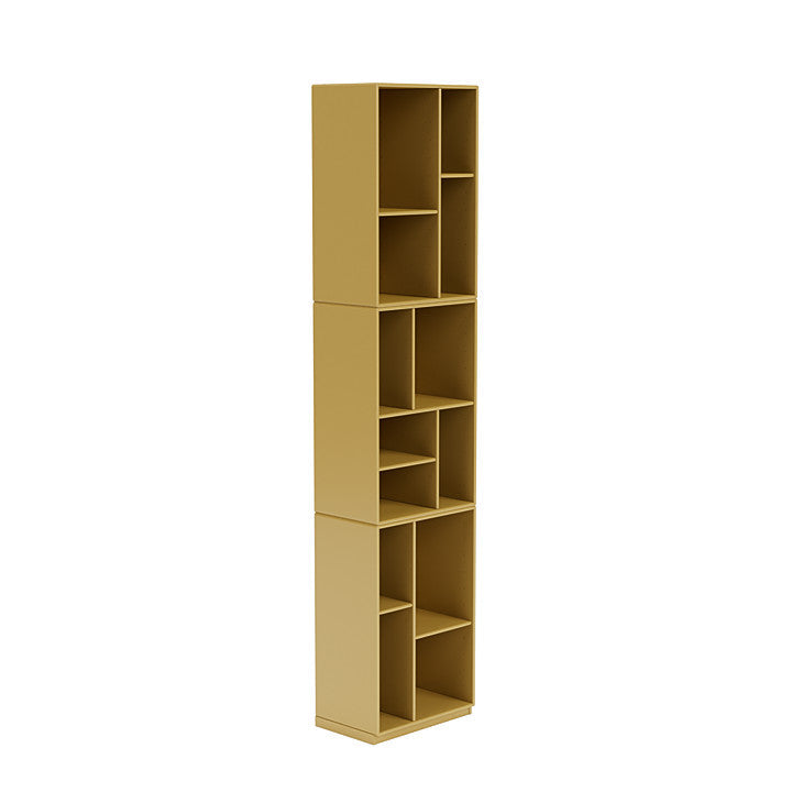 [product_category]-Montana Loom High Bookcase With 3 Cm Plinth, Cumin Yellow-Montana Furniture-5714322264167-0000LOOM-157-06-MON-3