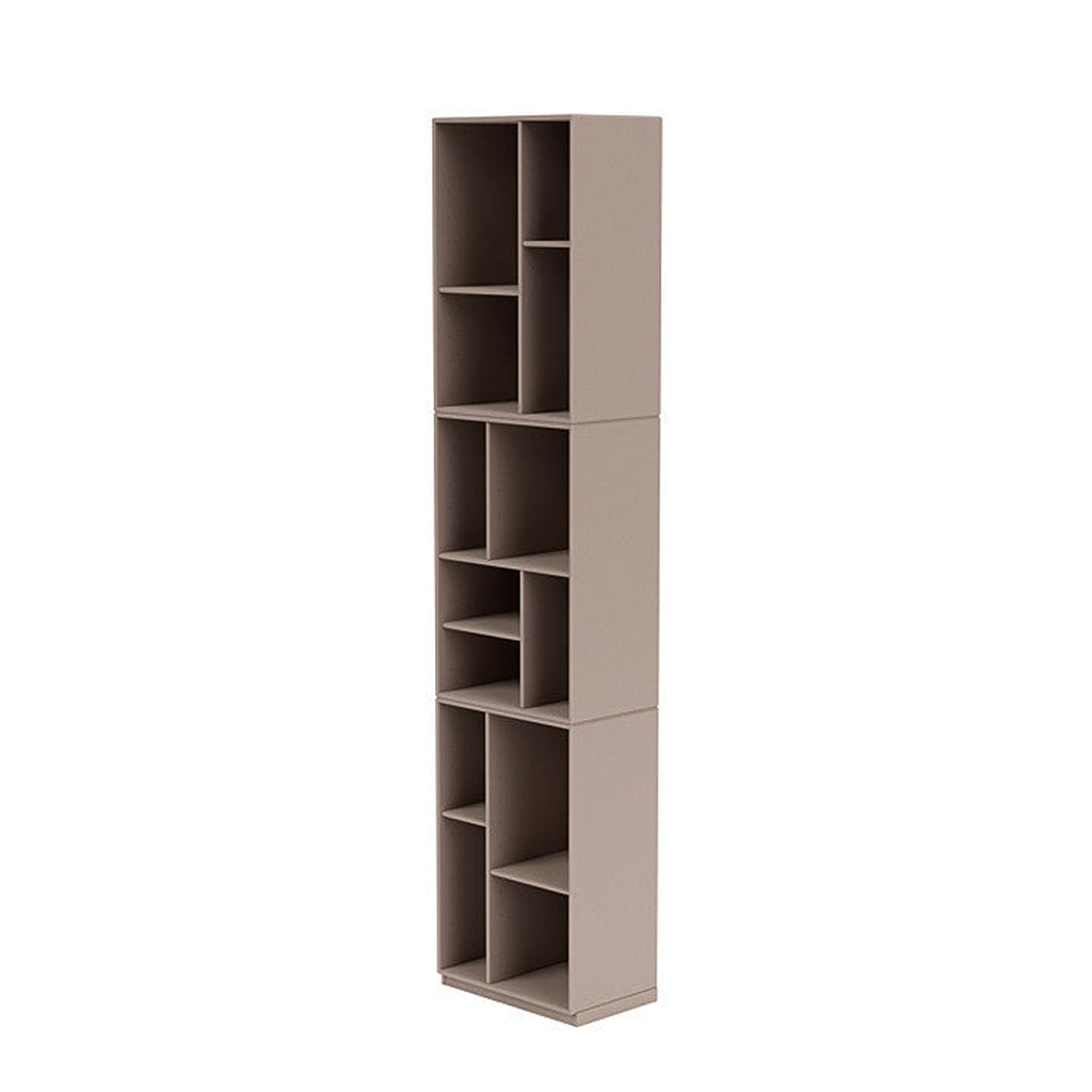 [product_category]-Montana Loom High Bookcase With 3 Cm Plinth, Mushroom Brown-Montana Furniture-5714322263597-0000LOOM-137-06-MON-1