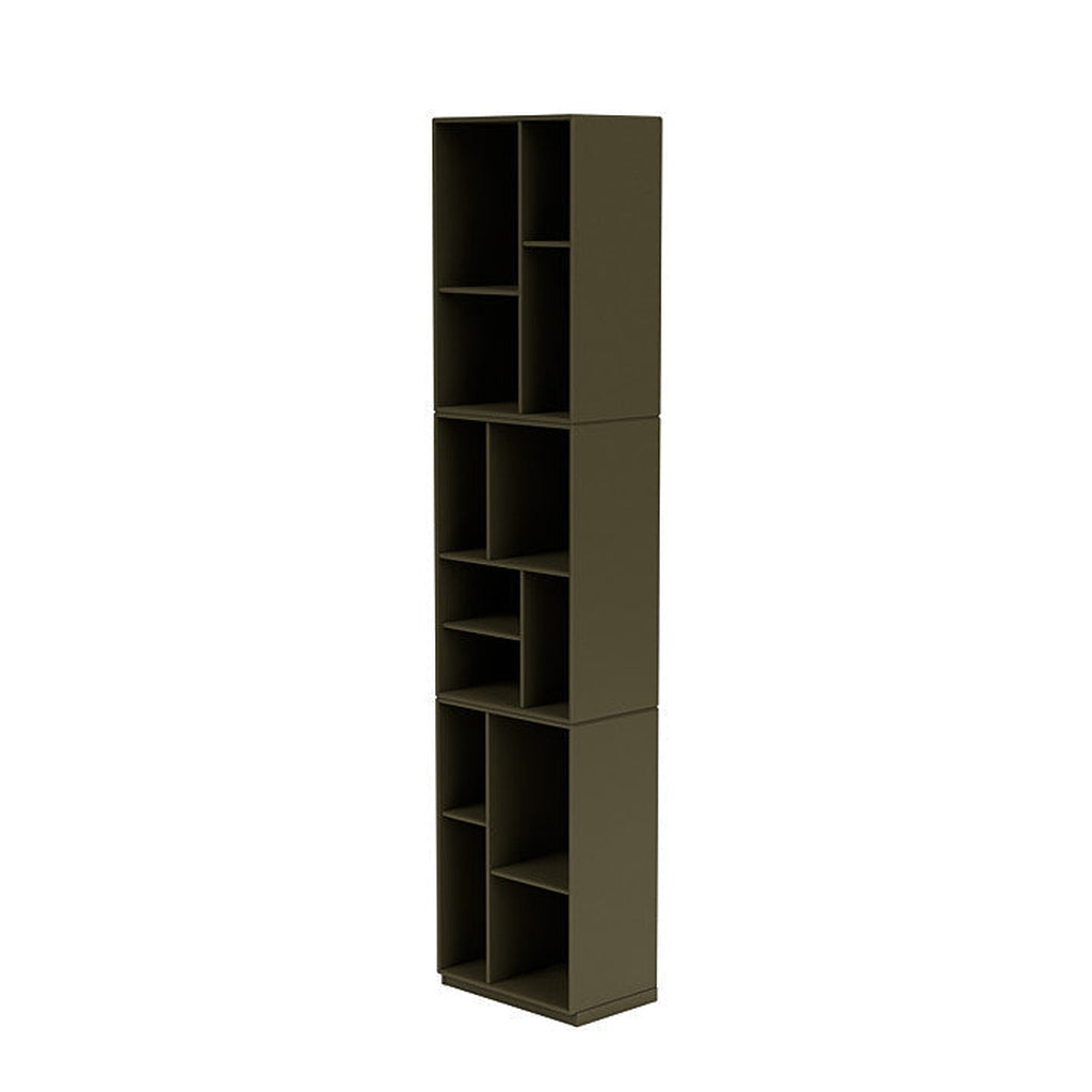 [product_category]-Montana Loom High Bookcase With 3 Cm Plinth, Oregano Green-Montana Furniture-5714322263658-0000LOOM-139-06-MON-1