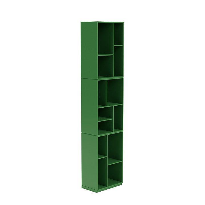 [product_category]-Montana Loom High Bookcase With 3 Cm Plinth, Parsley Green-Montana Furniture-5714322264044-0000LOOM-152-06-MON-3