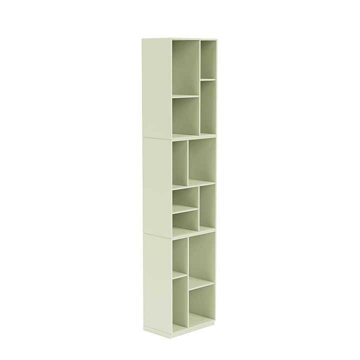 [product_category]-Montana Loom High Bookcase With 3 Cm Plinth, Pomelo Green-Montana Furniture-5714322263689-0000LOOM-140-06-MON-3