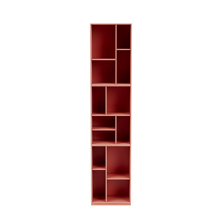 [product_category]-Montana Loom High Bookcase With 3 Cm Plinth, Rhubarb Red-Montana Furniture-5714322264013-0000LOOM-151-06-MON-2