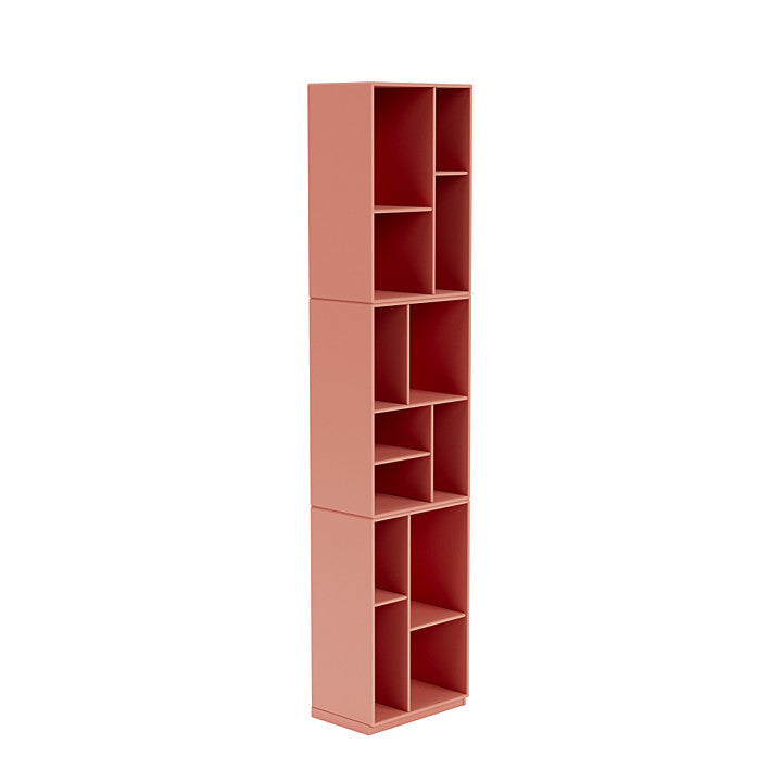 [product_category]-Montana Loom High Bookcase With 3 Cm Plinth, Rhubarb Red-Montana Furniture-5714322264013-0000LOOM-151-06-MON-3