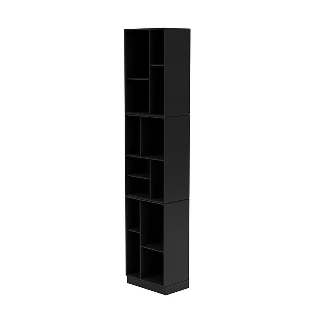 [product_category]-Montana Loom High Bookcase With 7 Cm Plinth, Black-Montana Furniture-5714322263429-0000LOOM-05-07-MON-1