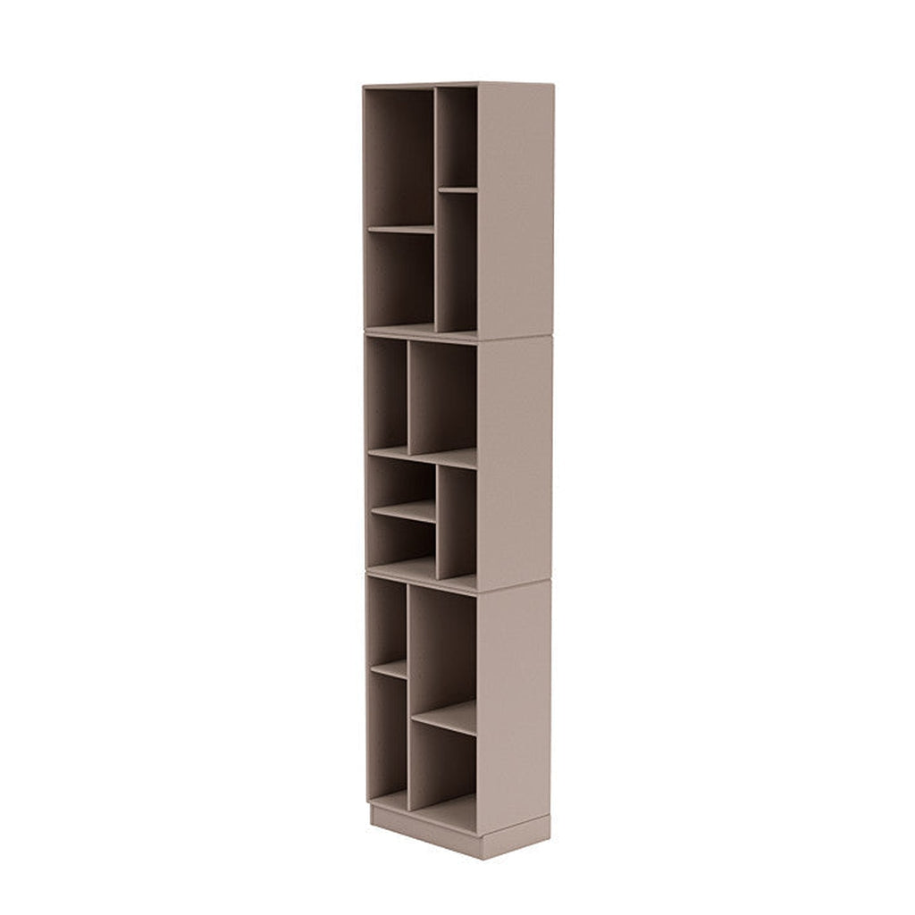 [product_category]-Montana Loom High Bookcase With 7 Cm Plinth, Mushroom Brown-Montana Furniture-5714322263603-0000LOOM-137-07-MON-1